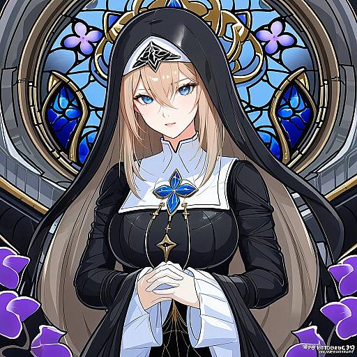 Illustration of Aponia (honkai impact), honkai (series) in the style of Dannex009