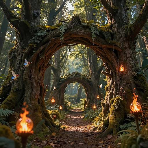 Enchanted Forest Tree Archway