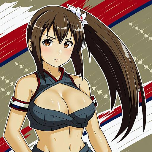 Illustration of Amagi kai (kancolle), kantai collection in the style of Jtveemo
