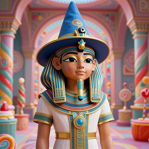 Ancient Egyptian Child Wizard Portrait