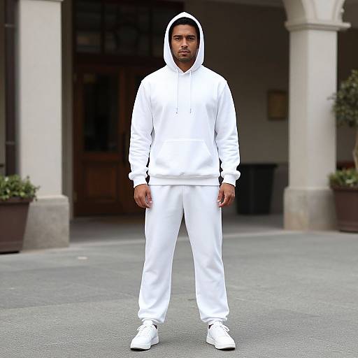 Man in White Sweatpants Costume