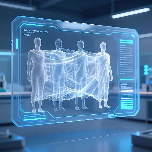 Futuristic Clothes Remover AI Interface