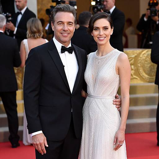 Elegant Couple on Red Carpet