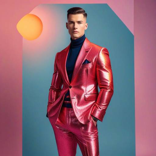 Fashion-Forward Gentleman in Avant-Garde Setting