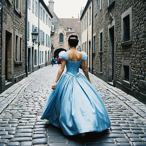 Cinderella-Inspired Wedding Dress Scene