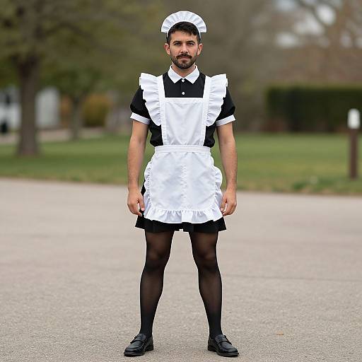 Mature Male in Maid Outfit