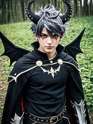 Cosplay photo of asta (black clover). Costume clothes