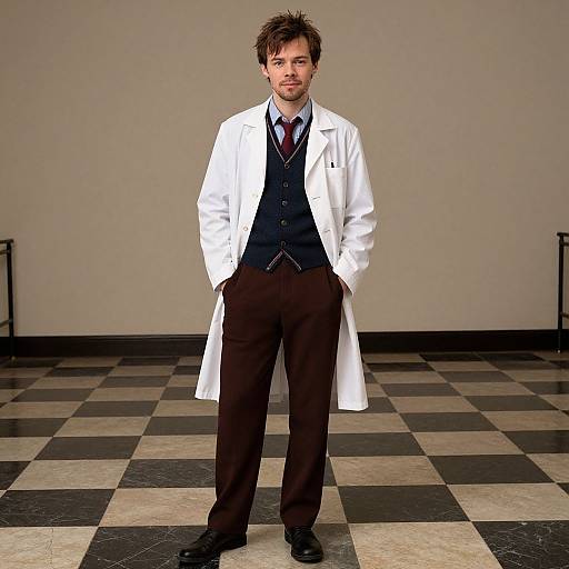 Stylish Harry in Lab Coat