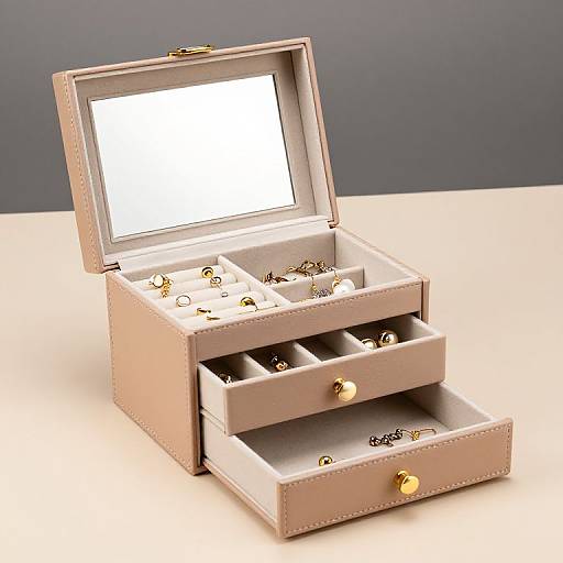 Compact Portable Jewelry Organizer Box