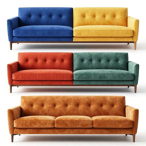 Art Deco Sofas Inspired by Paul Klee