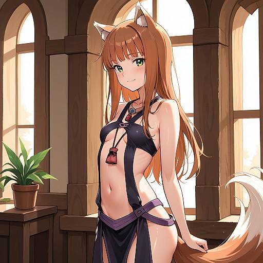 Holo Inspired Wolf Cosplay by Window