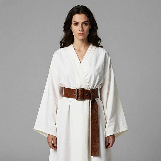 Supernatural Woman in White Robe
