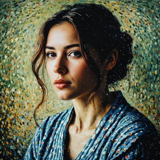 Impressionist Woman in a Vibrant Scene