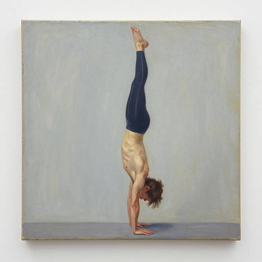The Handstand Original Oil Painting