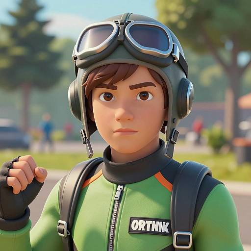 Photorealistic Fortnite Youth Costume Portrait