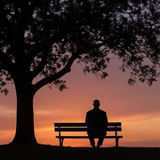 Forrest Gump Silhouette at Sunset