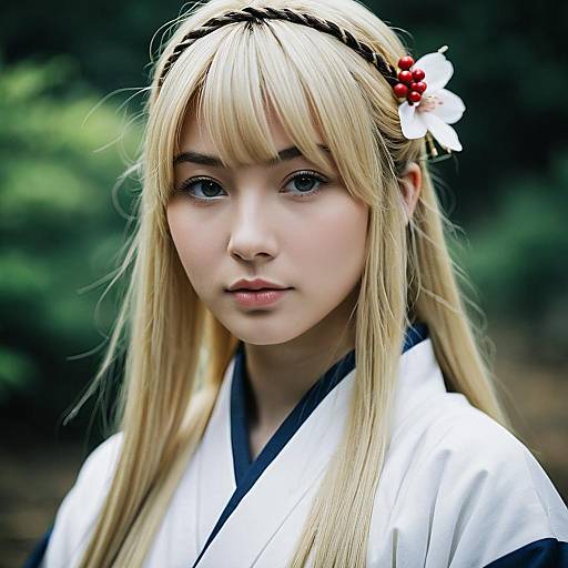 Realistic Choji Cosplay with Blurry Background