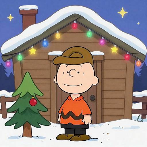 Charlie Brown's Christmas Night Scene