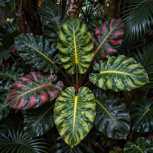 Plantas Exóticas Tropicales Vibrantes
