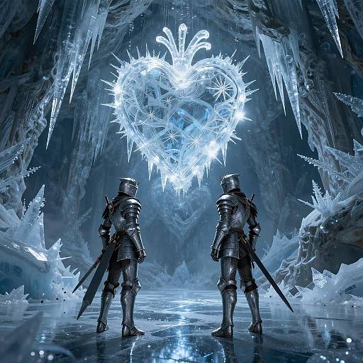 Epic Duel in a Glacial Cave