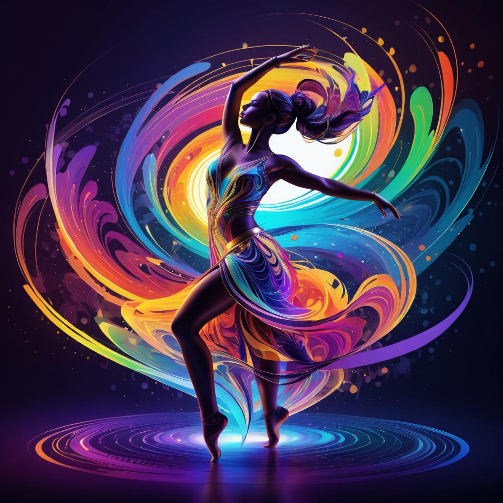 Dynamic Dancer with Swirling Energies