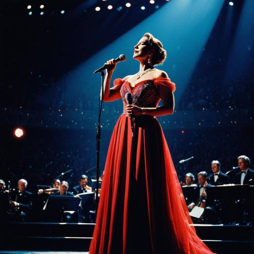 Elegant Opera Singer in Chiaroscuro Lighting