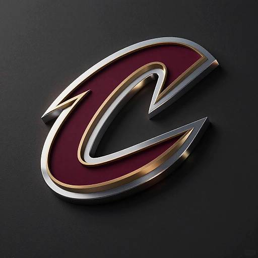 3D Metallic Cavs Logo Emblem