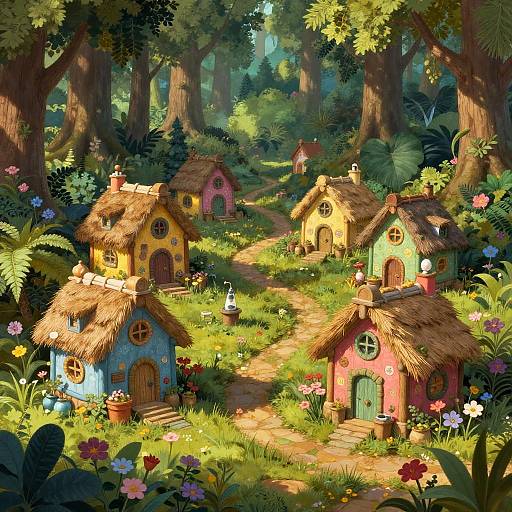 Lilliputian Village in Enchanted Forest