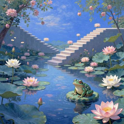 Surreal Aquatic Garden Dreamscape