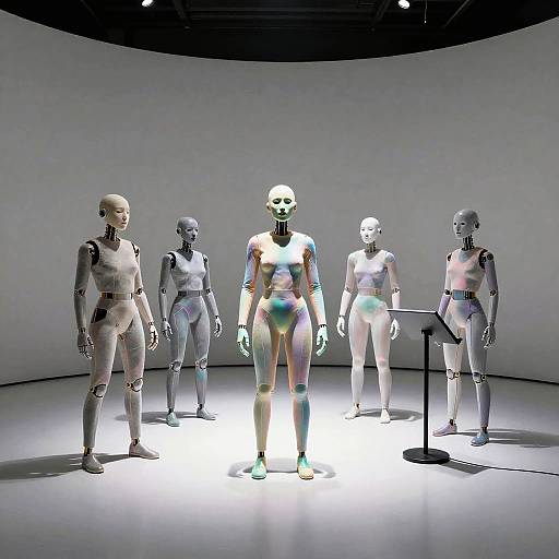 Futuristic Synth Singers in Avant-Garde Amphitheater