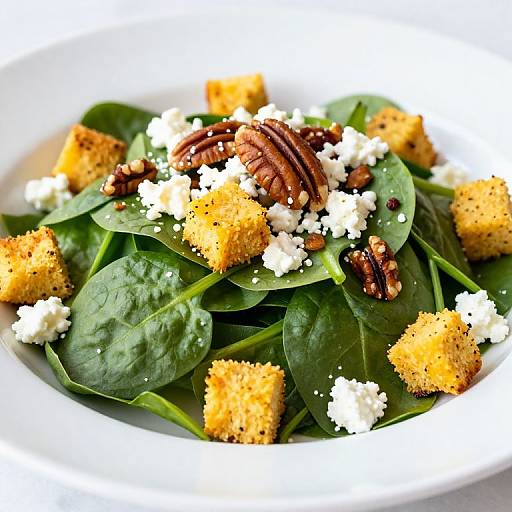Artful Vibrant Spinach Salad