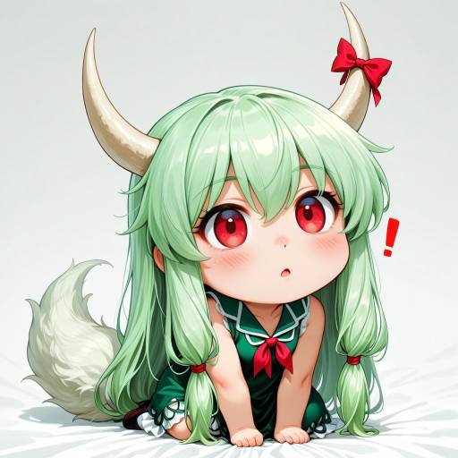 Chibi Girl with Horns and Tail