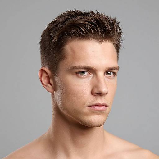 Textured Bowl Cut on Fit European Man