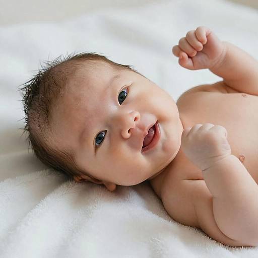 Adorable Close-Up of Newborn Baby