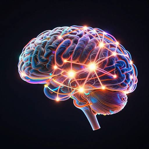 Luminous Synaptic Web Abstract Art