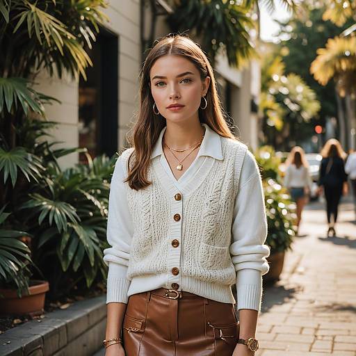 Trendy Teenage Street Style in Sunlight