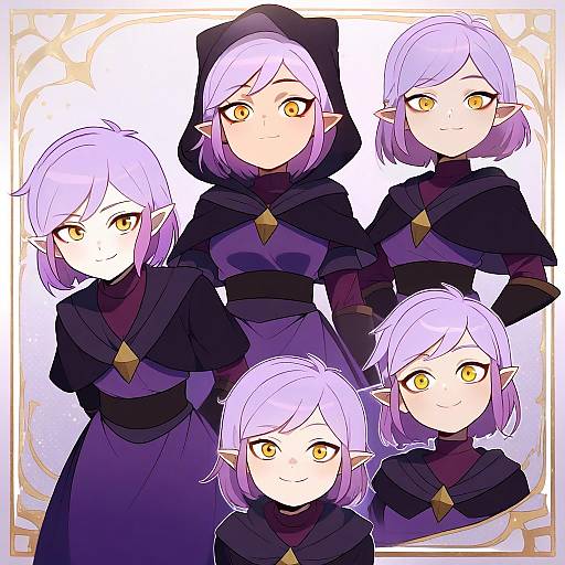 Illustration of Amity blight, the owl house in the style of Aoi (annbi)