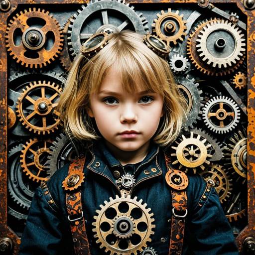 Steampunk Portrait of a Blonde Child Steampunk Portrait of a Blonde Child