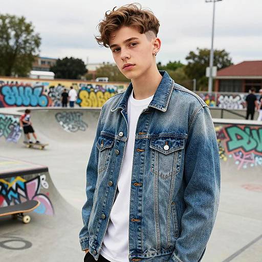 Teen Fashion Model with Nape Undercut