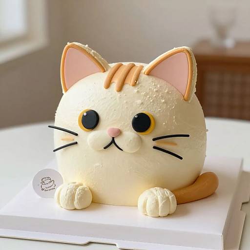 Whimsical Kitty Cake Design