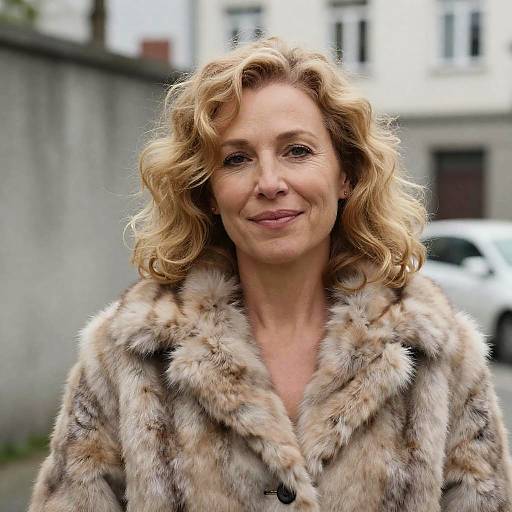 Charming Middle-Aged Woman Outdoors