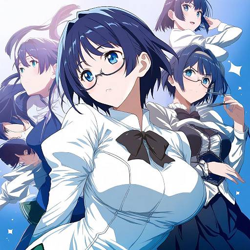 Illustration of Hakamichi shizune, katawa shoujo in the style of Lolita channel