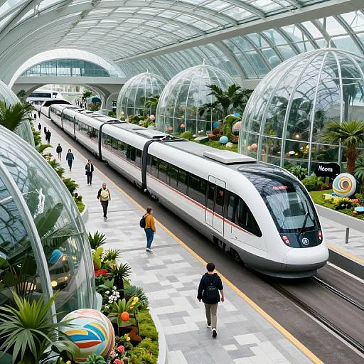 Neom High-Speed Maglev Train Station