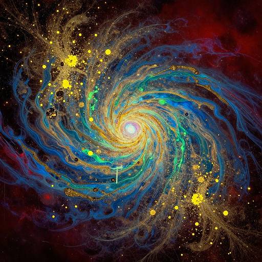 Hyper Aesthetic Cosmic Naturecore Art