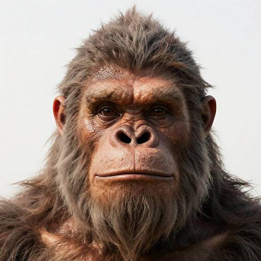 Hyperrealistic Yeti Portrait in Heat