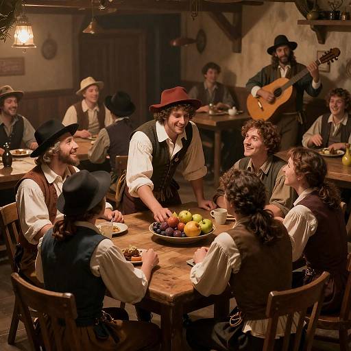 Lively 17th-Century Tavern Gathering