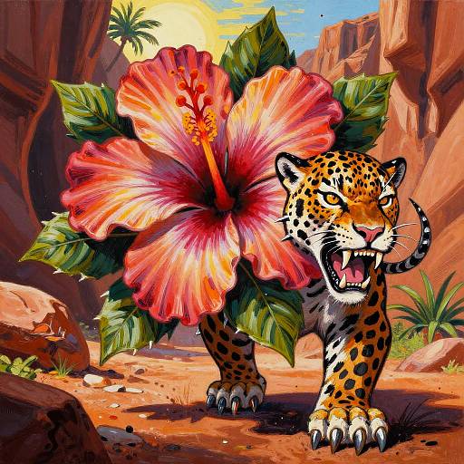 Fierce Floral-Animal Fusion Art