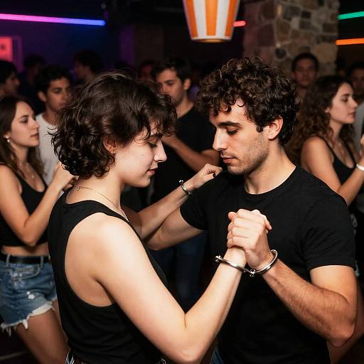 Vibrant Nightclub Scene with Dancers