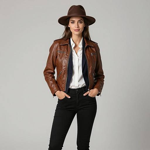 Stylish Detective Costume Portrait of Woman