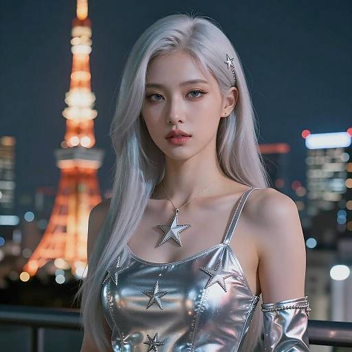 Epic 3D Portrait of a Cyberpunk Woman